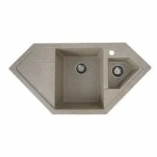 Гранітна мийка для кухні VALESO 9950 PANDORA матова Карамель