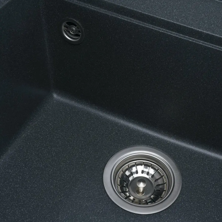 Гранітна мийка для кухні VALESO FIESTA 5149 матова Антрацит