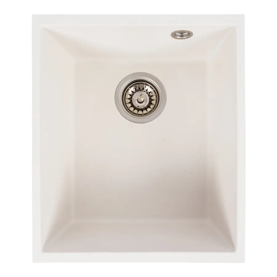 Гранітна мийка для кухні VALESO ROXY 3744 матова Білосніжна