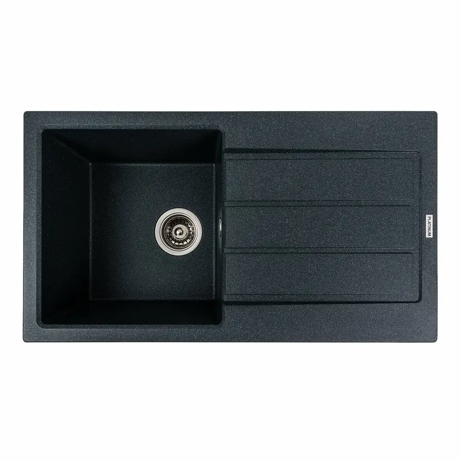 Гранитная мойка для кухни VALESO SOLID 7843 матовая Антрацит