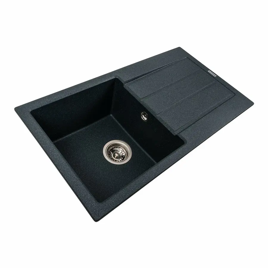 Гранитная мойка для кухни VALESO SOLID 7843 матовая Антрацит