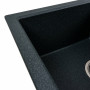 Гранитная мойка для кухни VALESO 7843 SOLID матовый Антрацит