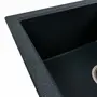 Гранитная мойка для кухни VALESO SOLID 7843 матовая Антрацит