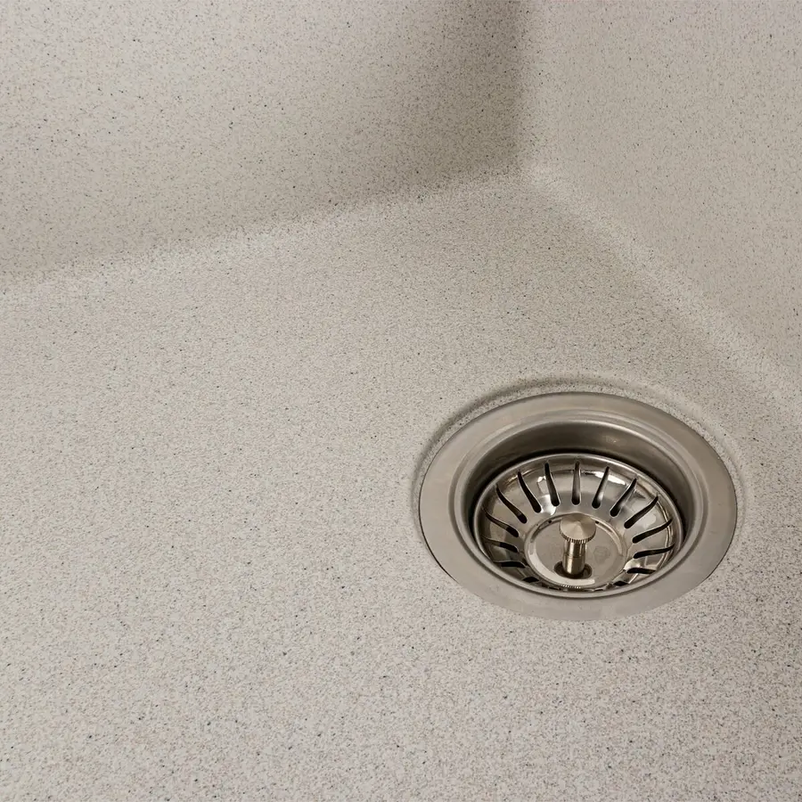 Гранитная мойка для кухни VALESO ZIRKONE 6250 матовая Белая в точку