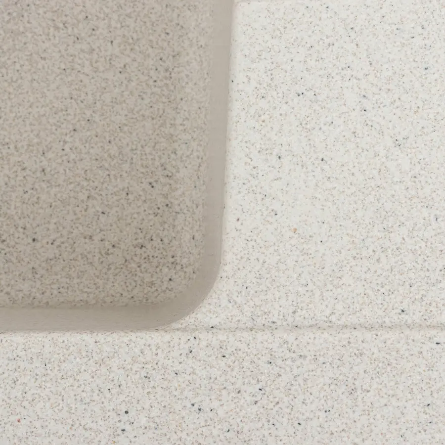 Гранитная мойка для кухни VALESO ZIRKONE 6250 матовая Белая в точку