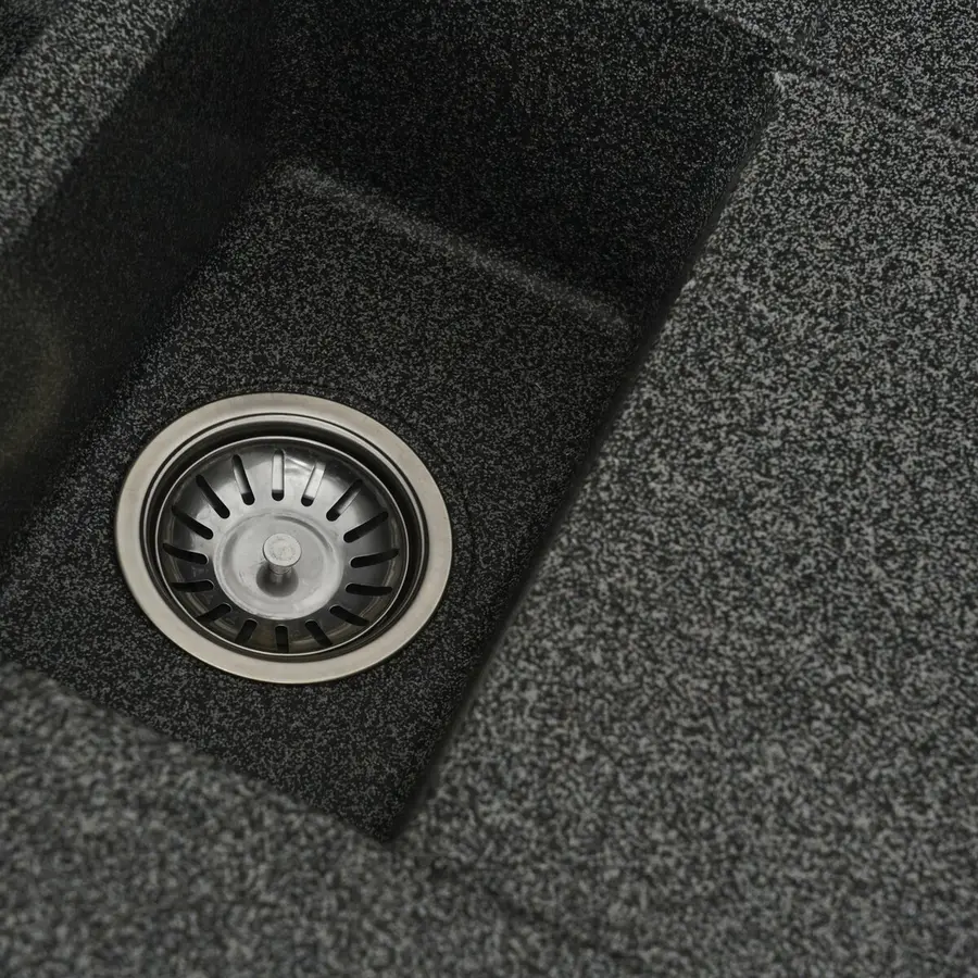 Гранітна мийка для кухні VALESO TOSKANA 7850W матова Графіт