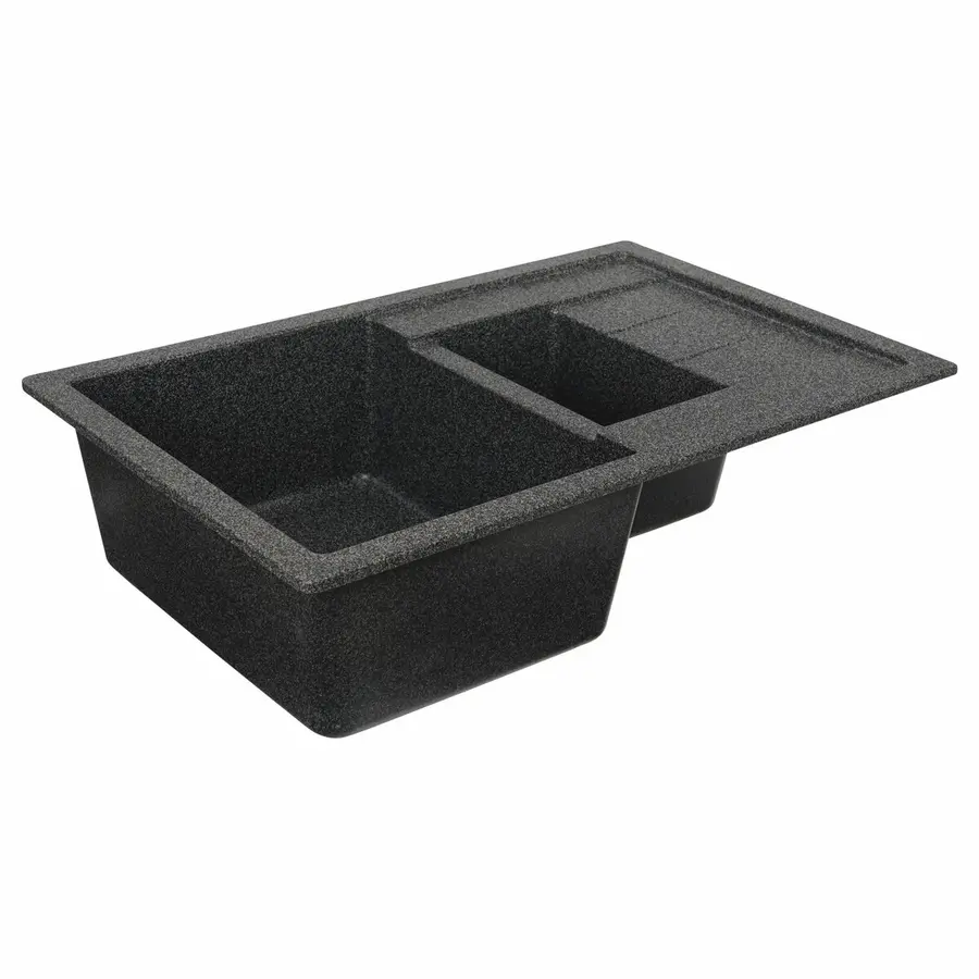 Гранітна мийка для кухні VALESO TOSKANA 7850W матова Графіт