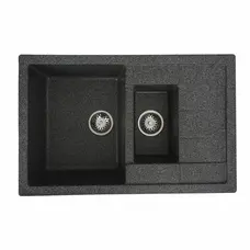 Гранітна мийка для кухні VALESO TOSKANA 7850W матова Графіт