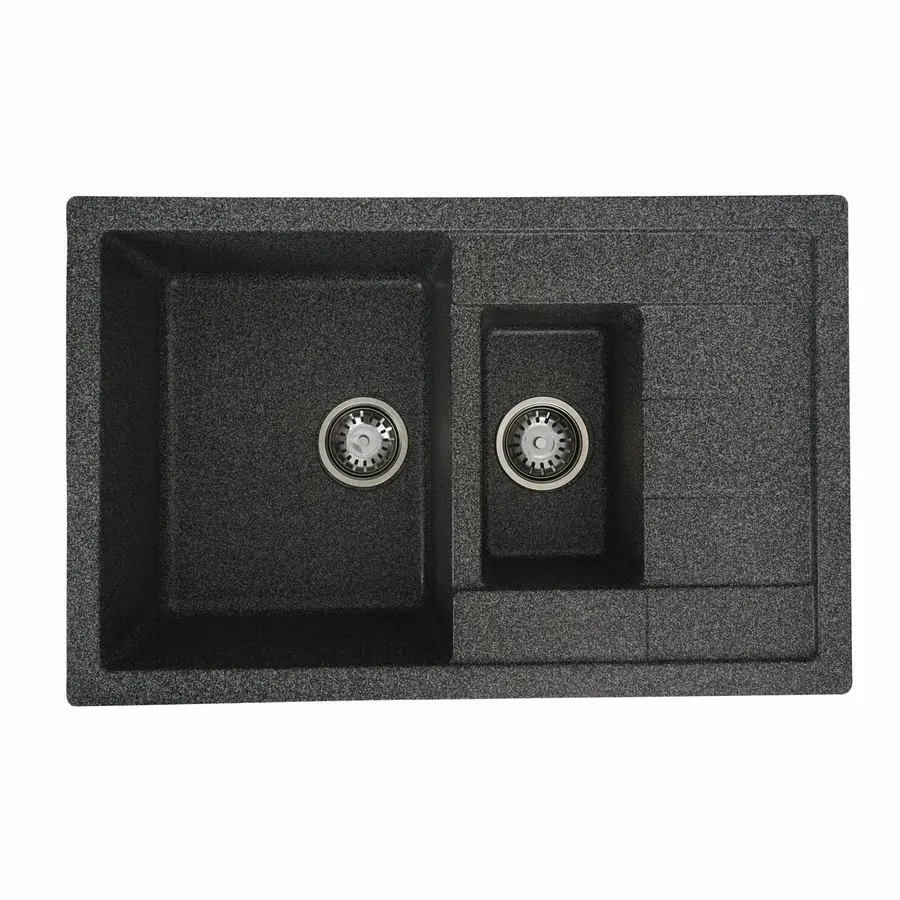 Гранітна мийка для кухні VALESO TOSKANA 7850W матова Графіт