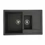 Гранітна мийка для кухні VALESO TOSKANA 7850W матова Графіт