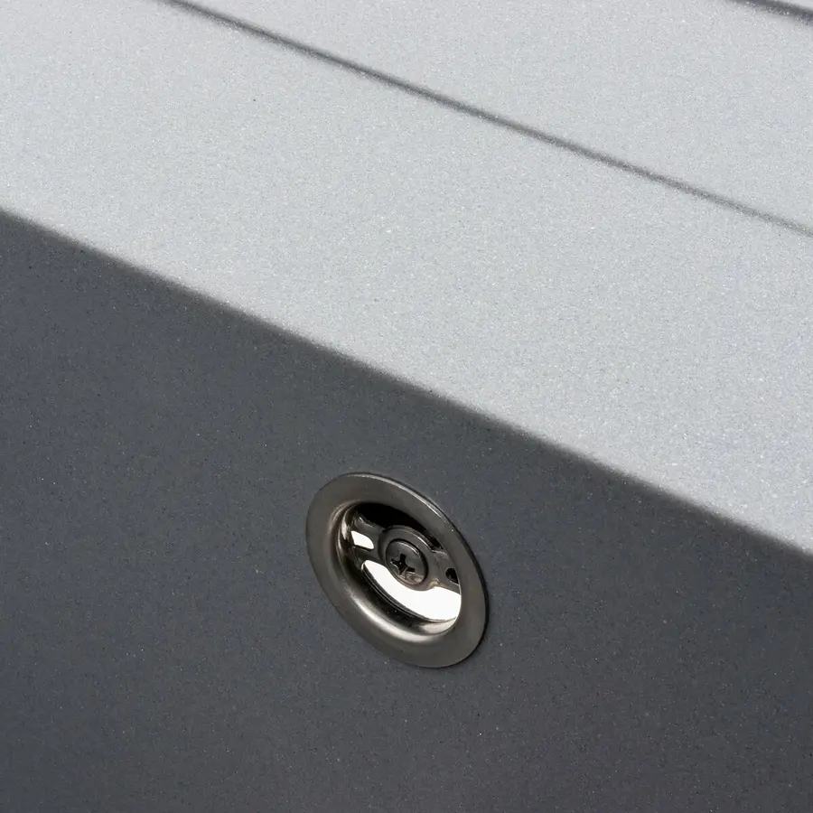 Гранітна мийка для кухні VALESO CASCADA 7050 матова Сірий металік