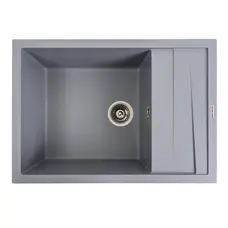 Гранітна мийка для кухні VALESO CASCADA 7050 матова Сірий металік