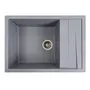 Гранітна мийка для кухні VALESO CASCADA 7050 матова Сірий металік