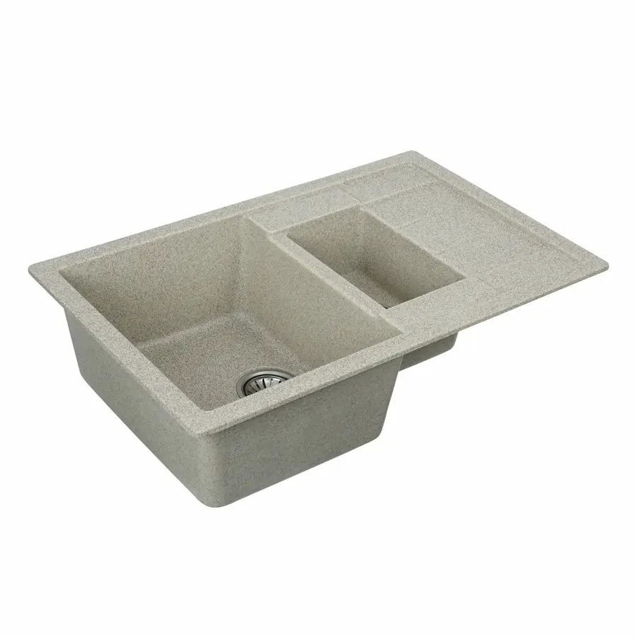 Гранитная мойка для кухни VALESO TOSKANA 7850W матовая Карамель