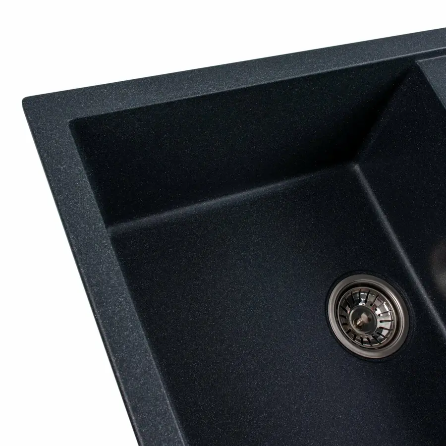 Гранитная мойка для кухни VALESO SELENA 7950 матовая Антрацит
