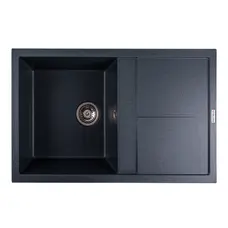 Гранитная мойка для кухни VALESO SELENA 7950 матовая Антрацит