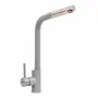 Кухонний змішувач з висувною лійкою VALESO Q411B Сірий металік