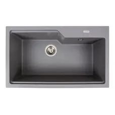 Гранитная мойка для кухни VALESO NIKA 7545 матовая Серый муссон