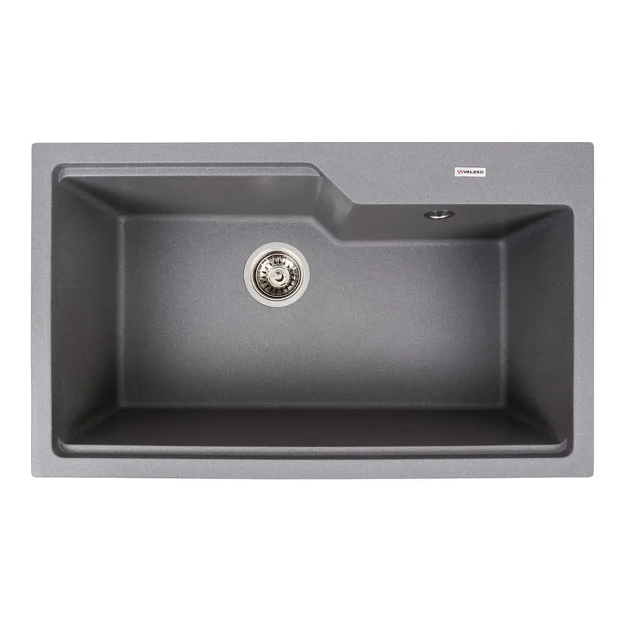 Гранитная мойка для кухни VALESO NIKA 7545 матовая Серый муссон