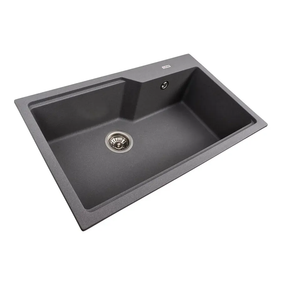Гранитная мойка для кухни VALESO NIKA 7545 матовая Серый муссон