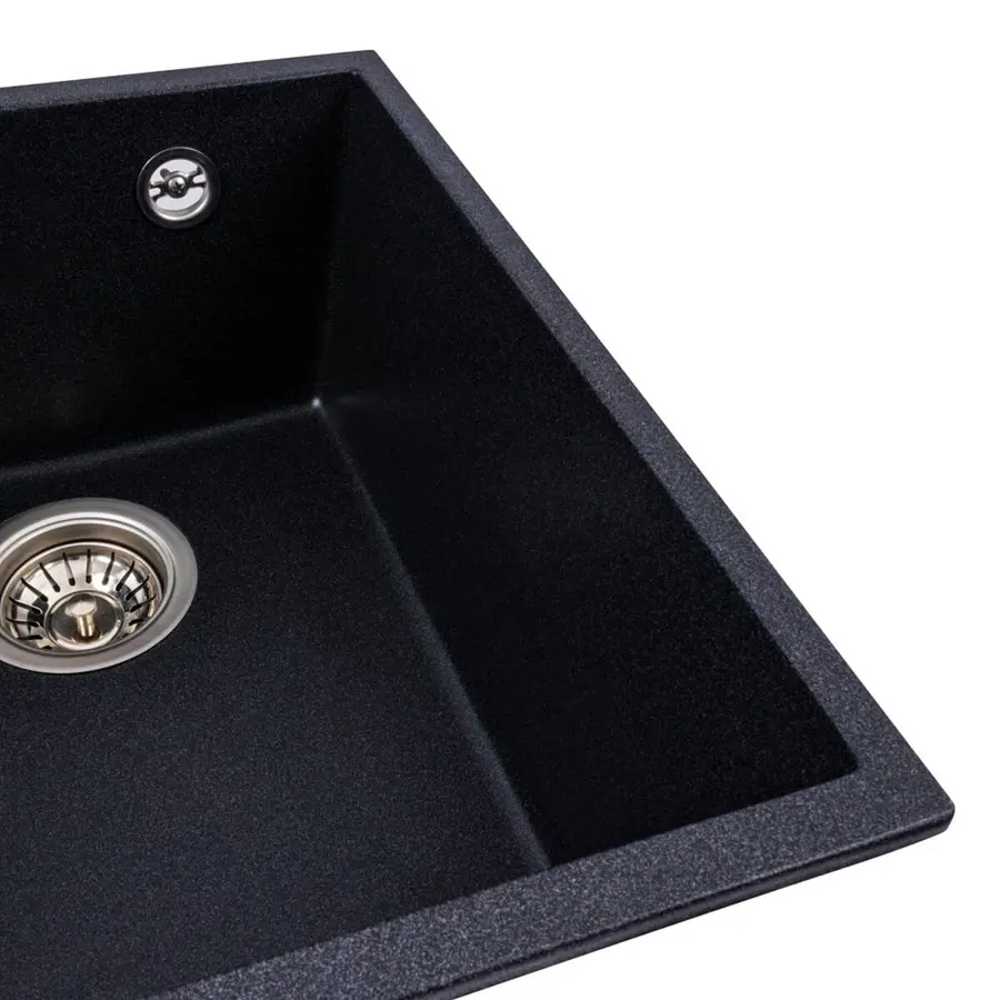 Гранитная мойка для кухни VALESO ROXY 3744 матовая Карбон