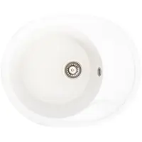 Гранітна мийка для кухні VALESO ONYX 5847 матова Білосніжна