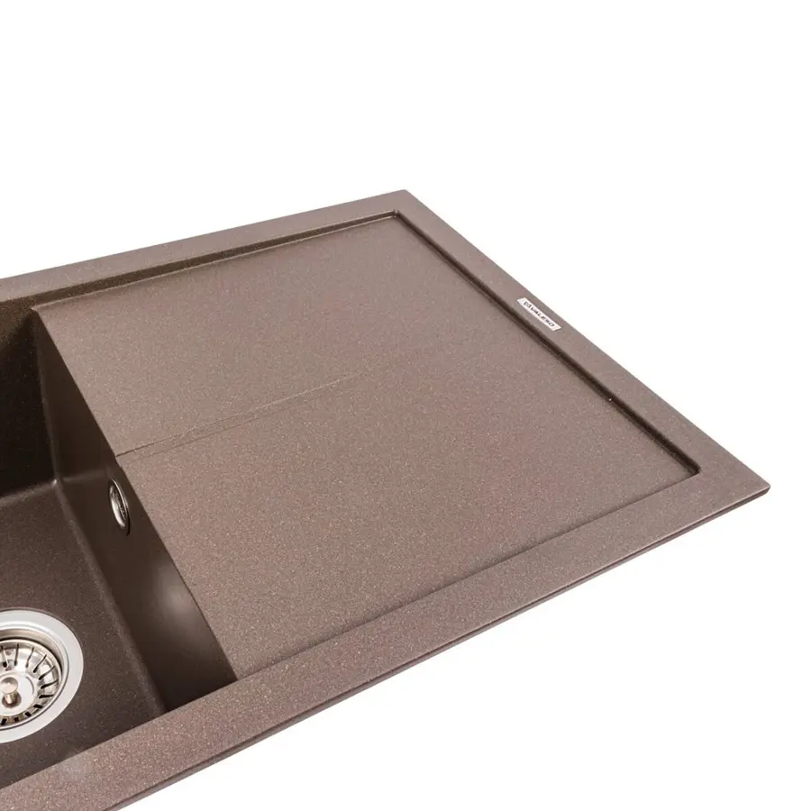Гранитная мойка для кухни VALESO SOLID 7843 матовая Темная Скала