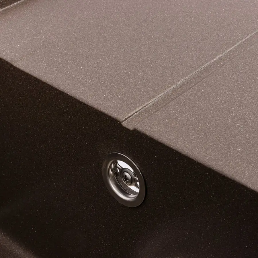 Гранитная мойка для кухни VALESO SOLID 7843 матовая Темная Скала