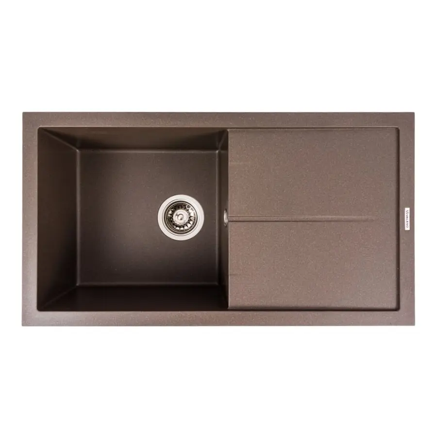 Гранитная мойка для кухни VALESO SOLID 7843 матовая Темная Скала