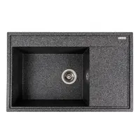Гранітна мийка для кухні VALESO AZURIT 7950 матова Графіт