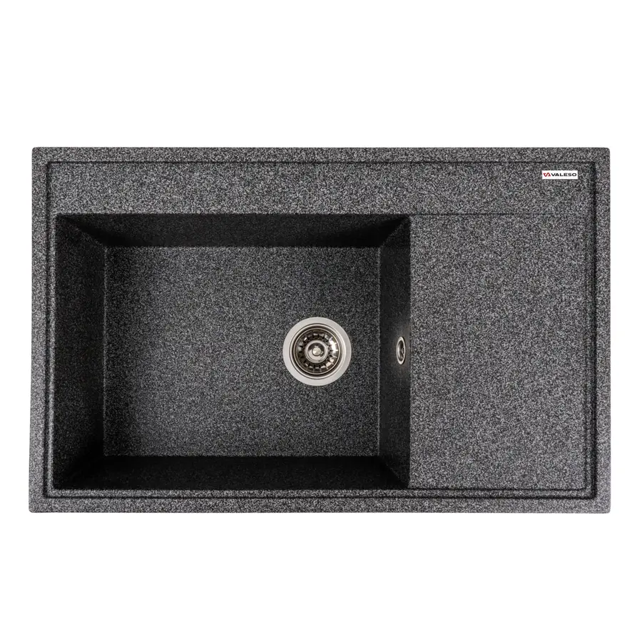 Гранітна мийка для кухні VALESO AZURIT 7950 матова Графіт