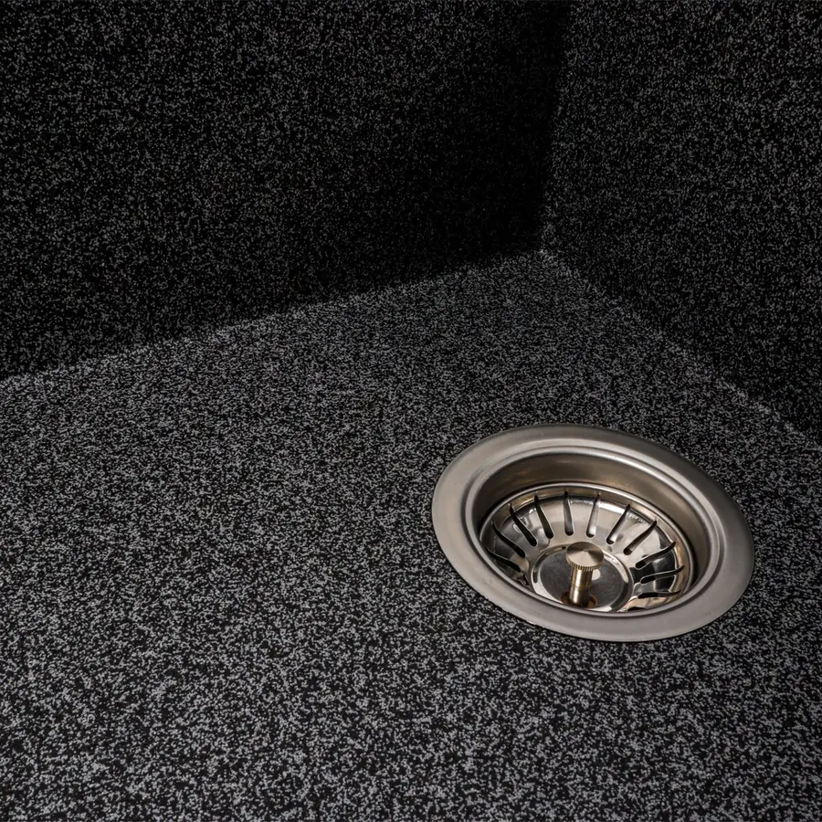 Гранітна мийка для кухні VALESO AZURIT 7950 матова Графіт