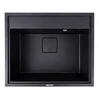 Гранітна мийка VALESO SHERLIT 6050 матова Карбон