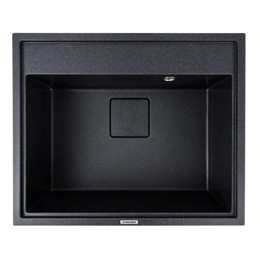 Гранитная мойка для кухни VALESO SHERLIT 6050 матовая Карбон