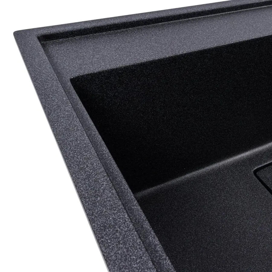 Гранитная мойка для кухни VALESO SHERLIT 6050 матовая Карбон