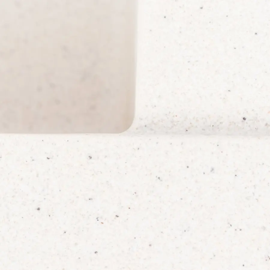 Гранітна мийка VALESO CRIPTA 6550 матова Біла в крапку