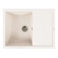 Гранітна мийка VALESO CRIPTA 6550 матова Біла в крапку