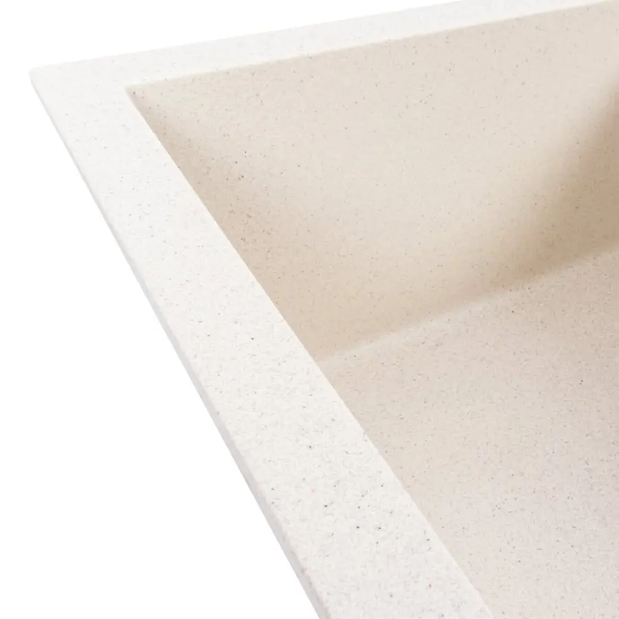 Гранітна мийка VALESO CRIPTA 6550 матова Біла в крапку