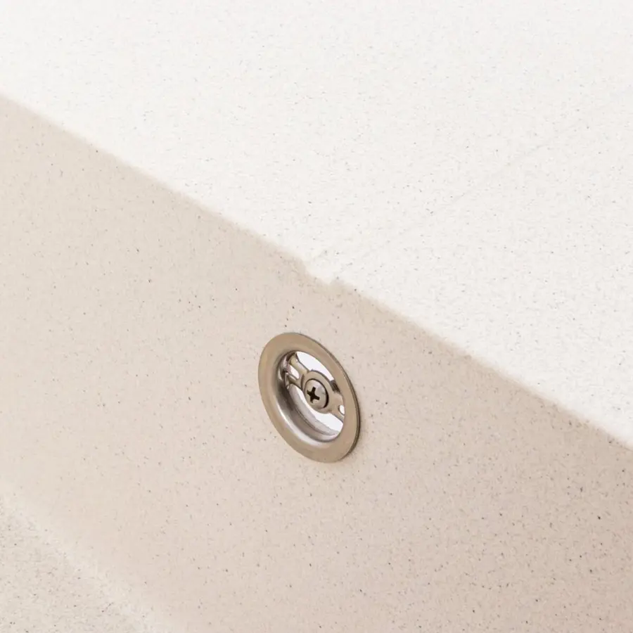 Гранітна мийка VALESO CRIPTA 6550 матова Біла в крапку