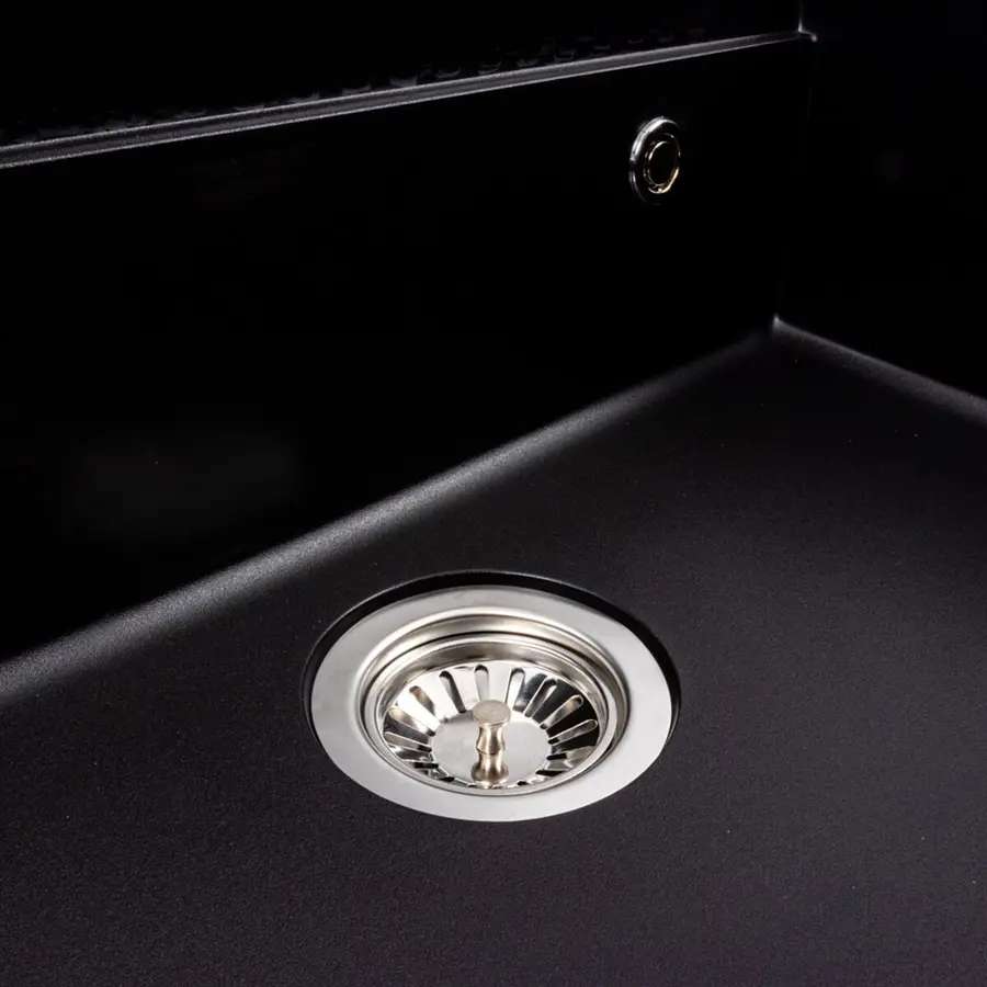 Гранитная мойка для кухни VALESO IRENA 6846 матовая Черная