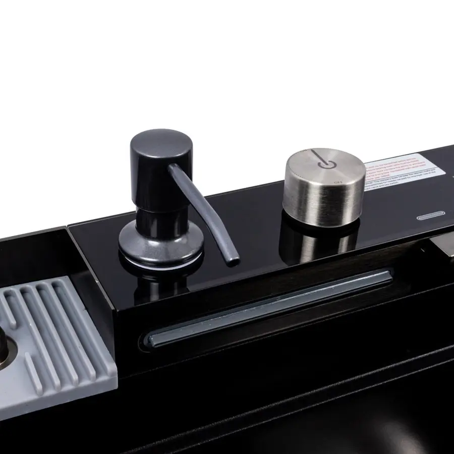 Гранитная мойка для кухни VALESO IRENA 6846 матовая Черная