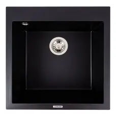 Гранитная мойка для кухни VALESO GALAX 5050 матовая Черная