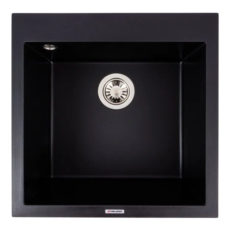 Гранитная мойка для кухни VALESO GALAX 5050 матовая Черная