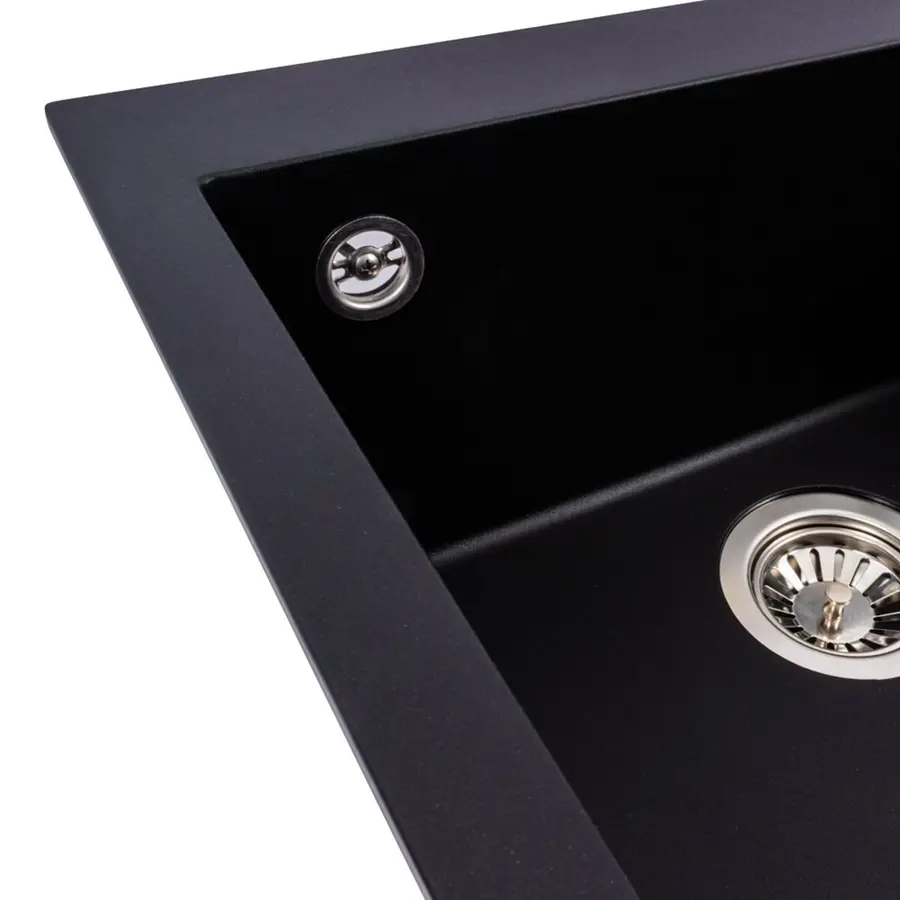 Гранитная мойка для кухни VALESO GALAX 5050 матовая Черная