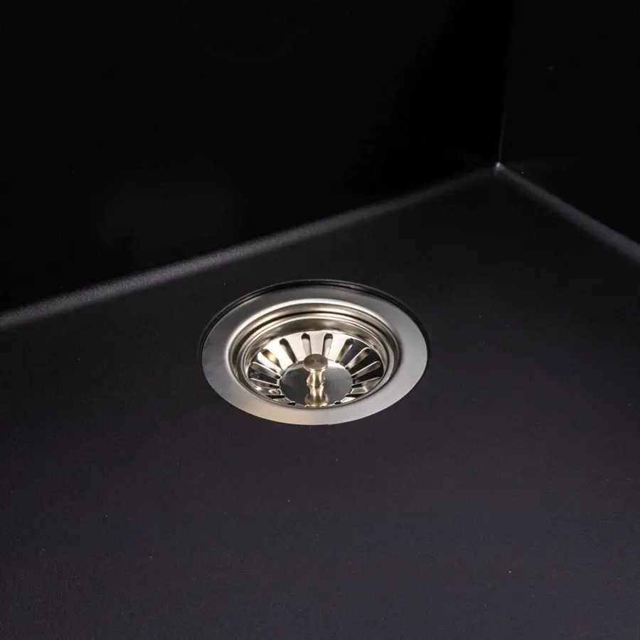 Гранитная мойка для кухни VALESO GALAX 5050 матовая Черная