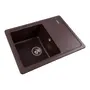 Гранітна мийка для кухні Platinum 6243 LIANA матова Мокко