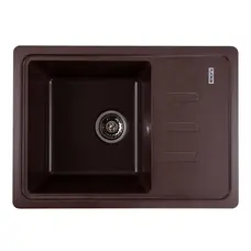 Гранітна мийка для кухні Platinum 6243 LIANA матова Мокко