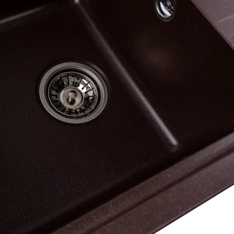 Гранітна мийка для кухні Platinum 6243 LIANA матова Мокко