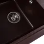Гранітна мийка для кухні Platinum 6243 LIANA матова Мокко