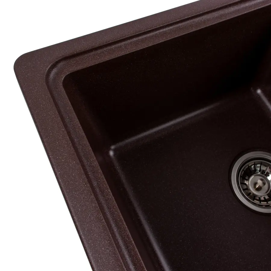Гранітна мийка для кухні Platinum 6243 LIANA матова Мокко